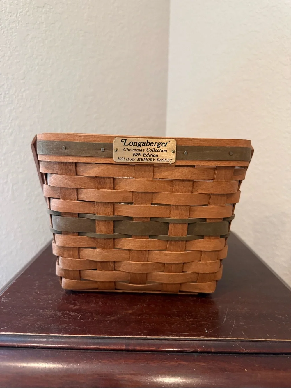 Longaberger Natural Brown Woven Basket - Classic Home Accent